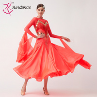B-23076 personnalisé nouvelle robe de danse de salon standard international robes de danse de salon en soie perlée de haute qualité à vendre