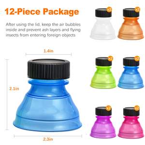 Tapas y Cubiertas para Latas de Refresco, Tapa Antiderrames para Cerveza, Jugos y Bebidas Energéticas, Accesorios Reutilizables para Picnic y Fiestas en la Playa - Product Image 2