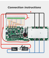 TDT ESS 48V BMS Lifepo4 Li-Ion 8S 16S 100A 200A BMS Inteligente RS485/CAN/Buzzer/LCD/BT para Almacenamiento de Energía, PCB y PCBA para Baterías