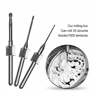 Fresas Dentales Gusrom Amann Girrbach-<span class=keywords><strong>D</strong></span> para Laboratorio, <span class=keywords><strong>CAD</strong></span>/CAM, Recubrimiento DLC, Acero, Zirconia, Clase II, 150-250V AC - Product Image 2
