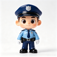 Figurine en PVC personnalisée de pompier, jouet en vinyle avec logo personnalisé, souvenir du service d'incendie