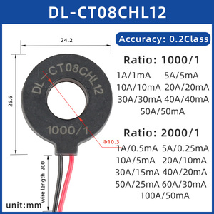 Transformador de Corriente NJXSE 5A 10A 20A 30A 50A 100A 150A 200A 250A Precio de Fábrica Transformador de Corriente 1000/1 2000/1 3000/1 - Product Image 3
