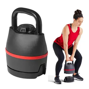 Pesi e manubri regolabili, Kettlebell Fitness Kettlebell ponderato con quadrante di selezione del peso 8, 12, 20, 25, 35, 40 libbre