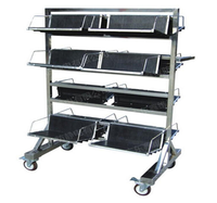 Chariot de stockage de bobines de circuits imprimés SMT G07 avec étagère suspendue/Chariot de stockage de circuits imprimés SMT ESD/Chariot de stockage de circuits imprimés SMT antistatique