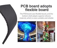 Module Led Flexible Personnalisé Taille 320x160mm Écran Tv Affichage Led Panneau Mural Vidéo Flexible