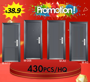 Moderno e innovador diseño de Pakistán, entrada principal única, seguridad, exterior galvanizado, piel en relieve, casillero individual, puerta de acero para el hogar - Product Image 2