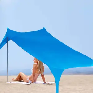 Folding Summer Kids Sunshade 1 Person Beach Tent Pop Up Polyester Beach Wind Sun Canopy Tent UV Protection 4 People Sun Shade