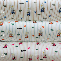 Tissu en popeline jacquard 100% coton tissé sergé peigné style dobby pour pyjamas et vêtements pour enfants - Garçons et filles 160 cm