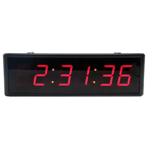 Gym Timer, Fitness Timer Clock with Built-in Powerful Magnet, Large LED Digital Anti Vertigo Display Home Gym Accessories