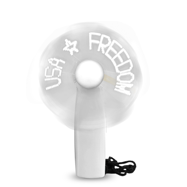 Programmable Led Message Fan Software Mini Portable Fan Custom Message Handy Led Custom Message Battery Fan