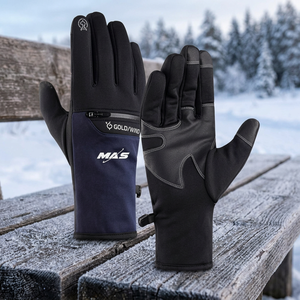 <b>Touch</b> Screen Waterproof Palm Protection Winter Cold Weather Thermal Windproof Full Finger Cycling <b>Gloves</b> 3M for for - Product Image 3
