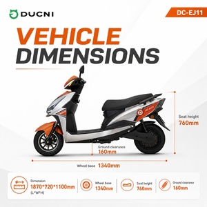 สกู๊ตเตอร์ Ducni 72v 2000w 3000w มอเตอร์ฮับ 12 นิ้ว สำหรับการเดินทางในเมือง รุ่น Ej11 - Product Image 6