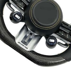 Personnalisation adaptée au nouveau volant CLS GLE W213 W238 W205 W222 W463 W167 GLA GLB GLC amélioré en fibre de carbone Benz <span class=keywords><strong>2022</strong></span> - Product Image 5