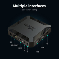 Boîtier TV intelligent de streaming Topleo X96Q Android 10 4K Quad Core 2 Go 16 Go avec étiquette privée d'usine