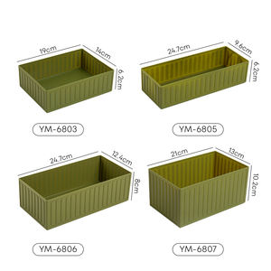 Contenedor de Almacenamiento de Plástico Industrial, <span class=keywords><strong>Caja</strong></span> Organizadora Apilable para Piezas y Herramientas de Almacén - Product Image 2
