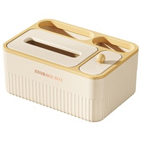 Boîte à mouchoirs moderne en plastique PP pour la maison, boîte de rangement créative pour télécommandes sur table basse, multifonctionnelle pour hôtel et usage commercial