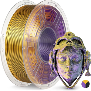 Lot de filaments pour imprimante 3D PreFuture, filament de soie double et triple couleur, bobine de 250 g, 8 rouleaux, 2 kg au total - Product Image 1