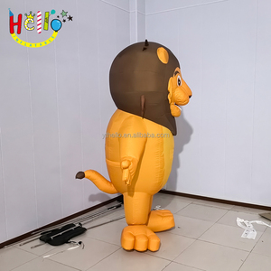 Simpatico costume animale pubblicitario gonfiabile <span class=keywords><strong>leone</strong></span> che cammina mascotte - Product Image 4