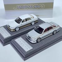 Modèle de voiture miniature en métal à l'échelle 1:64, style Cresta JDM, pour collection et cadeau