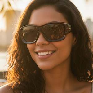 Gafas de Sol Deportivas con Espejo y Logotipo Personalizado 2025, Lentes de Una Pieza con Protección UV400 para Ciclismo, para Hombre y Mujer - Product Image 2