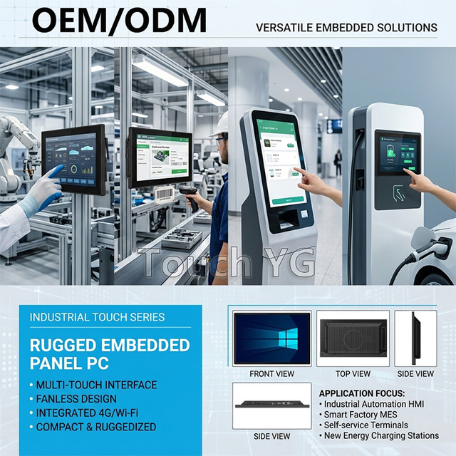 21.5 Inch Industry Monitor Customized Industrial Panel Ips Touch Screen 2 Style Installation Way