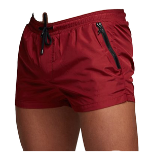 Pantalones Cortos Deportivos Casuales para Hombre al por Mayor, de Color Sólido, Cintura Media, Elásticos, Multicolor, de Tres Puntos, Tejidos, para Jóvenes - Product Image 2