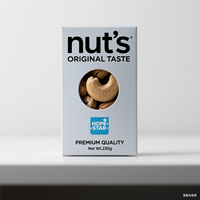 Boîte-cadeau d'emballage de fruits secs de casse-croûte de carton personnalisé écologique pour les noix
