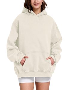 High Quality Oversized Customisable <b>Hoodies</b> No <b>String</b> Custom Print Heavyweight French Fleece Pullover Hoodie - Product Image 6