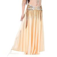 Jupe de danse orientale en polyester/rayonne de style arabe, fendue haute, sexy pour femmes, spectacle de scène