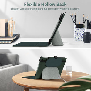 Étui en cuir mince Folio Stand Tablet Case avec porte-crayon Support de charge Haut-parleur Dock Cover For Google <span class=keywords><strong>Pixel</strong></span> <span class=keywords><strong>Tab</strong></span> - Product Image 5