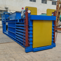 Compacteur de presse à balles pour ensilage de maïs en carton de bouteilles en plastique PET horizontales hydrauliques