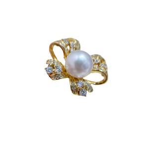 ขาตั้งแหวนเงินแท้ S925 สำหรับทำเครื่องประดับมุก DIY รุ่นแฟชั่น ขนาด 7-9 มม. แบบแบน 1745 พร้อมฐานเปล่า - Product Image 5