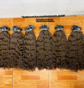 Extensions de cheveux naturels lisses et soyeuses à bandes adhésives, couleur rouge bordeaux, du Vietnam, à bon prix - Product Image 3