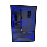 Machine Publicitaire Intelligente 3D en Verre Miroir Abyssal, Usine Chinoise, Décoration Murale Moderne, Miroir Magique