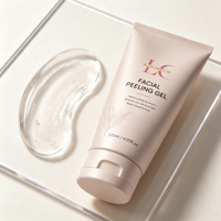 Gel exfoliant pour le visage biologique à étiquette privée - Gel exfoliant doux pour les peaux mortes, rugueuses, sèches et sensibles