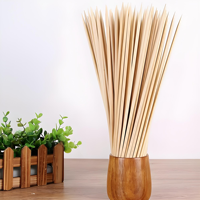 Brochettes de barbecue jetables en bambou de haute qualité, biodégradables, 20/25/30/35 cm, ustensiles de service alimentaire multi-usages