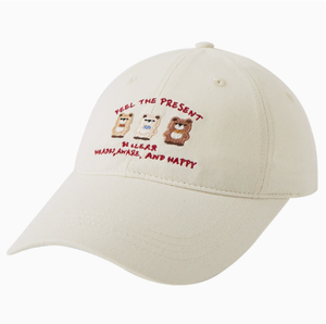 <b>Cute</b> <b>Bear</b> Embroidered Baseball Cap Casual Cotton Sun Hat For Women Daily Outdoor Wear - Product Image 2