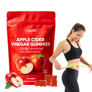 USA Manufactured OEM ODM Apple Cider Vinegar Gummies Organic ACV with Mother Keto B12 <b>Metabolism</b> Gut Immune Detox Vegan GMP - Product Image 1