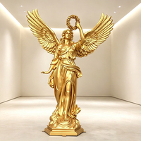 Statue de déesse européenne grandeur nature en bronze moulé, sculpture féminine occidentale, décoration extérieure pour jardin et hôtel, figurine métallique personnalisée