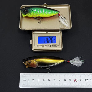 Señuelo de <span class=keywords><strong>Pesca</strong></span> Popper de 85 mm y 13 g, Señuelo Artificial de Superficie, Accesorios de <span class=keywords><strong>Pesca</strong></span> en Agua Salada para Lubina, Lucio, Salmón - Product Image 2