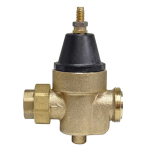 Vanne <span class=keywords><strong>de</strong></span> réduction <span class=keywords><strong>de</strong></span> <span class=keywords><strong>pression</strong></span> d'eau en bronze à double raccordement ; conçue pour réduire la haute <span class=keywords><strong>pression</strong></span> d'entrée d'eau à un niveau inférieur. - Product Image 1