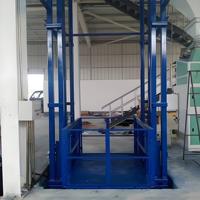 Elevador de Carga Doble para Manejo de Materiales en Almacenes, para Transporte de Mercancías y Carga en Fábricas Industriales
