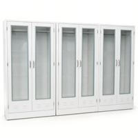 Armoire de rangement de laboratoire certifiée ISO pour usage hospitalier moderne, entièrement en acier, armoire de pharmacie, construction métallique étanche et ignifuge