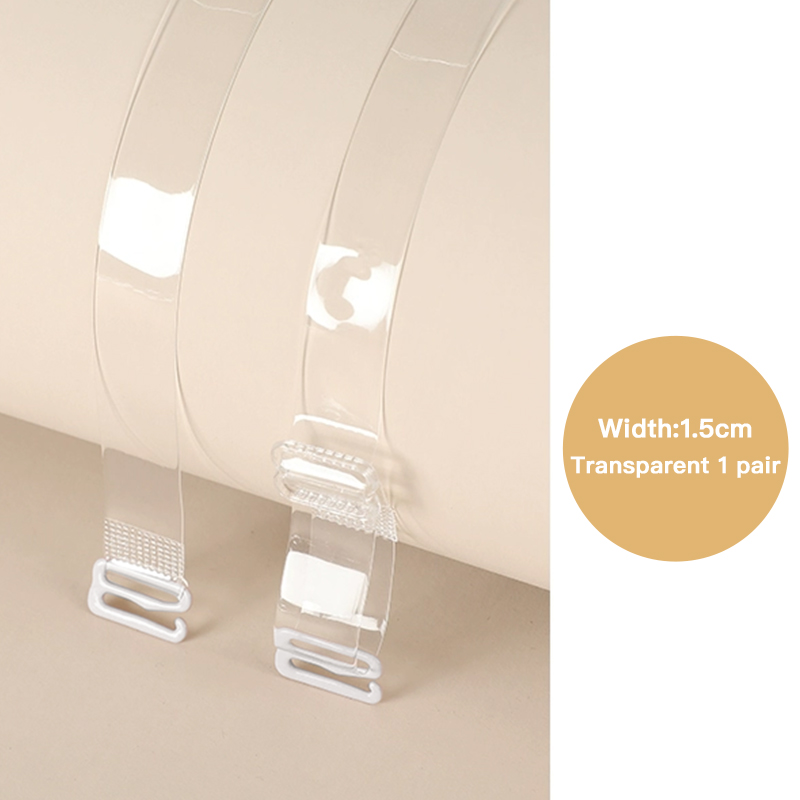1,5 cm - Transparent - Emballé individuellement