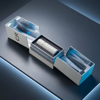 Boîtes cadeaux rigides en papier de luxe personnalisées, emballage avec ouverture magnétique à double porte, logo en feuille d'argent pour les cadeaux cosmétiques