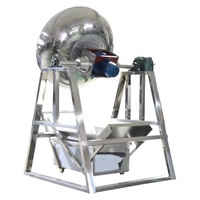 Machine de casserole d'enrobage de sucre de noix de bonbon basculant industriel commercial
