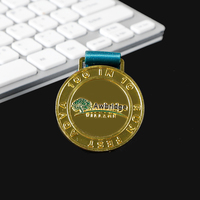 Médaille en métal personnalisée avec logo imprimé, plaquée or, ronde, pour la course à pied, récompense commémorative, cadeaux