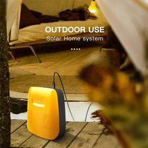 Système d'énergie solaire domestique miniature complet portable avec kit de 4 lampes pour l'éclairage de petites maisons hors réseau - Product Image 6