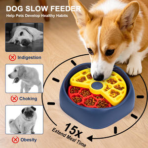 Suministros para Mascotas, Comedero Lento Automático de Gran Capacidad, Plato Giratorio para Gatos, Moderno y Duradero, con Alimentación USB, de PP - Product Image 4