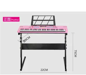Keyboard lampu 61 tombol, Keyboard elektronik fungsi belajar Keyboard elektrik Piano jari elektronik Organ musik